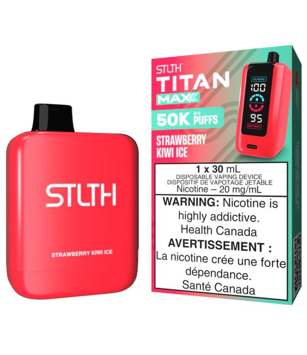 STLTH Strawberry Kiwi Ice STLTH Titan Max 50k Rechargeable Disposable