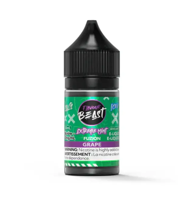 Flavour Beast Extreme Mint Grape Ice 20mg Flavour Beast Fuzion Nic Salt 30ml E-liquid