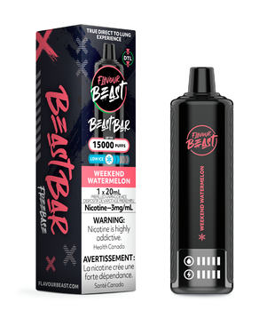 Weekend Watermelon Flavour Beast Beast Bar DTL 15k Rechargeable Disposable