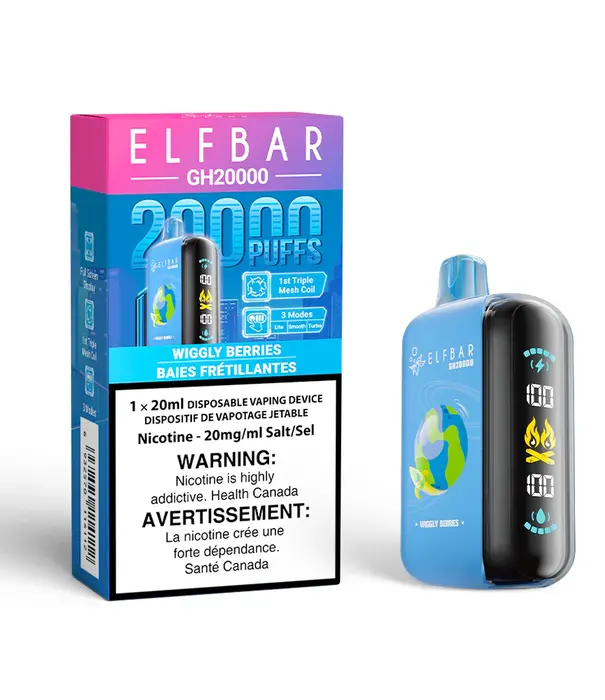 Elf Bar Wiggly Berries Elf Bar GH20000 Rechargeable Disposable