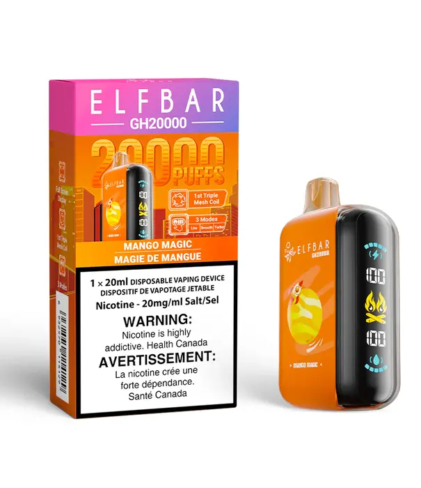 Elf Bar Mango Magic Elf Bar GH20000 Rechargeable Disposable