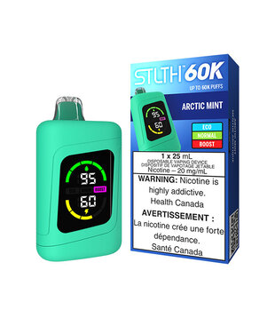 Arctic Mint STLTH 60k Rechargeable Disposable