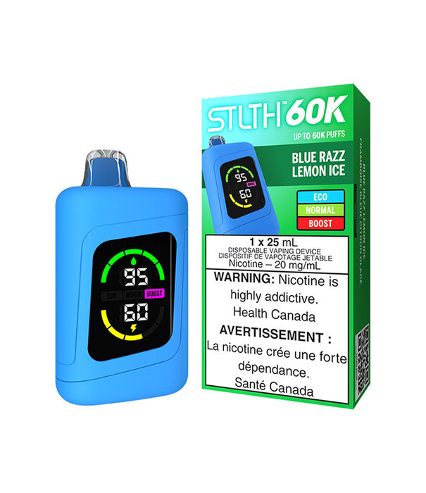 STLTH Blue Razz Lemon Ice STLTH 60k Rechargeable Disposable