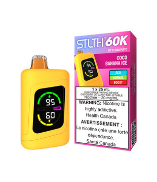 Coco Banana Ice STLTH 60k Rechargeable Disposable