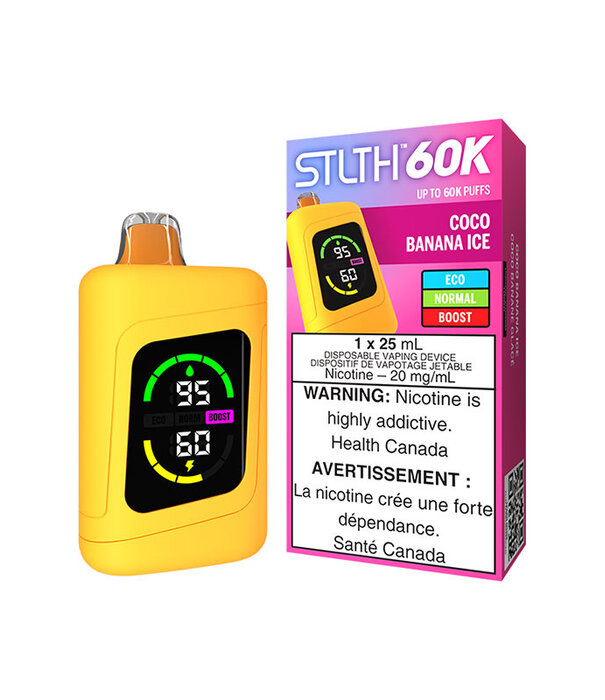 STLTH Coco Banana Ice STLTH 60k Rechargeable Disposable
