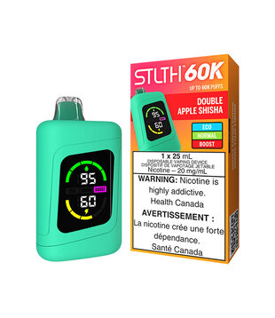 Double Apple Shisha STLTH 60k Rechargeable Disposable