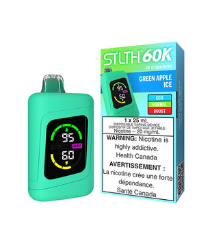 Green Apple Ice STLTH 60k Rechargeable Disposable