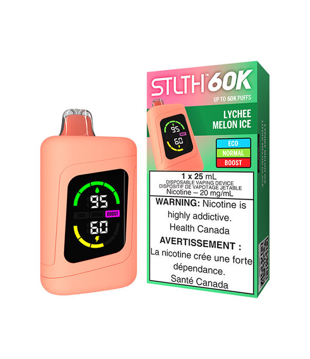 STLTH Lychee Melon Ice STLTH 60k Rechargeable Disposable