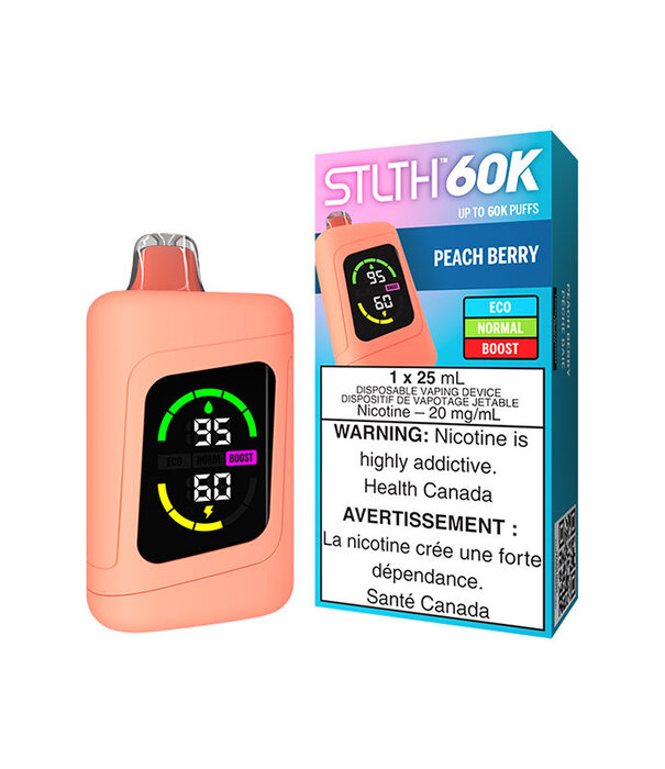 STLTH Peach Berry STLTH 60k Rechargeable Disposable