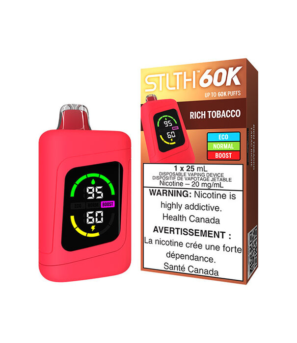 STLTH Rich Tobacco STLTH 60k Rechargeable Disposable