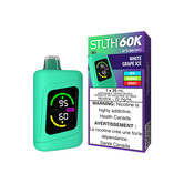 White Grape Ice STLTH 60k Rechargeable Disposable