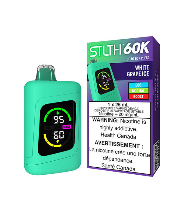 STLTH White Grape Ice STLTH 60k Rechargeable Disposable
