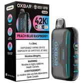Peach Blue Raspberry Rocky Vapor OxBar G42K Rechargeable Disposable