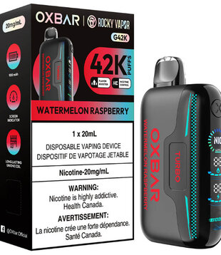Watermelon Raspberry Rocky Vapor OxBar G42K Rechargeable Disposable