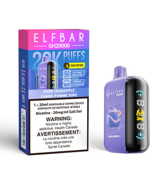 Sour Cranapple Elf Bar GH20000 Rechargeable Disposable