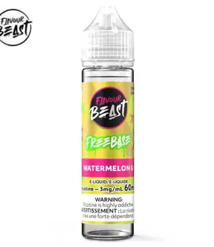 Watermelon G 3mg Flavour Beast 60ml Freebase E-liquid