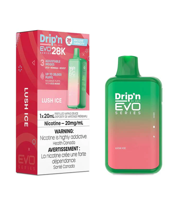 Envi Drip'n Lush Ice Envi Drip’N EVO 28000 Rechargeable Disposable