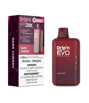 Dark Cherry Envi Drip’N EVO 28000 Rechargeable Disposable