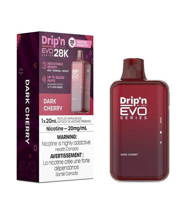 Envi Dark Cherry Envi Drip’N EVO 28000 Rechargeable Disposable