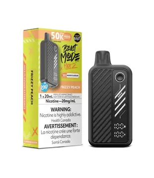 Frizzy Peach Ice Flavour Beast Beast Mode Max 2 50k Rechargeable Disposable
