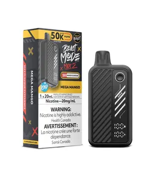 Mega Mango Ice Flavour Beast Beast Mode Max 2 50k Rechargeable Disposable