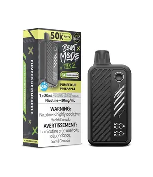 Pumped Up Pineapple Ice Flavour Beast Beast Mode Max 2 50k Rechargeable Disposable