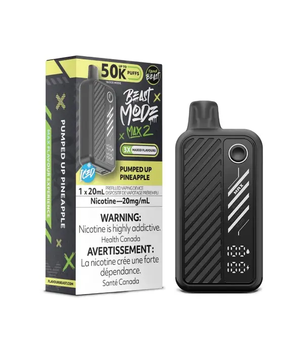 Flavour Beast Pumped Up Pineapple Ice Flavour Beast Beast Mode Max 2 50k Rechargeable Disposable