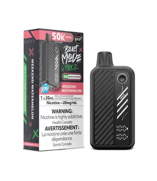 Weekend Watermelon Ice Flavour Beast Beast Mode Max 2 50k Rechargeable Disposable