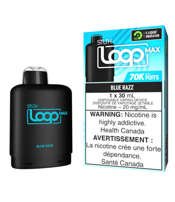 STLTH Blue Razz STLTH Loop Max 70k Disposable Vape Pod