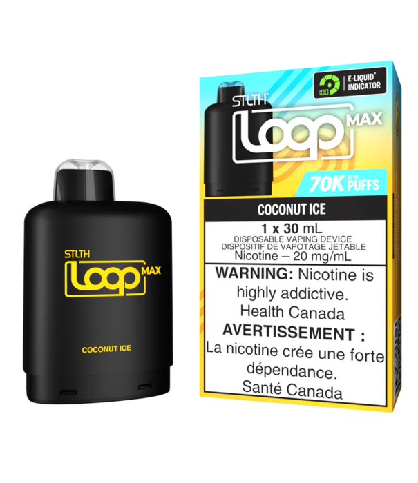 STLTH Coconut Ice STLTH Loop Max 70k Disposable Vape Pod