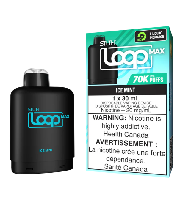 STLTH Ice Mint. STLTH Loop Max 70k Disposable Vape Pod