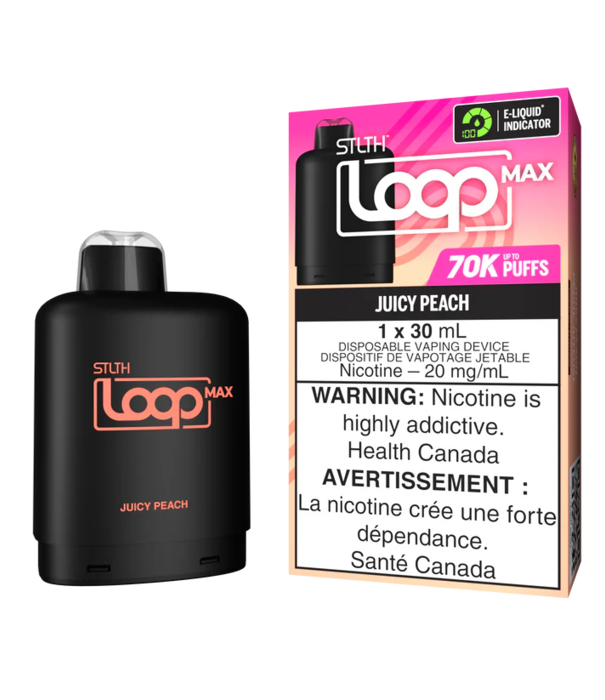 STLTH Juicy Peach STLTH Loop Max 70k Disposable Vape Pod