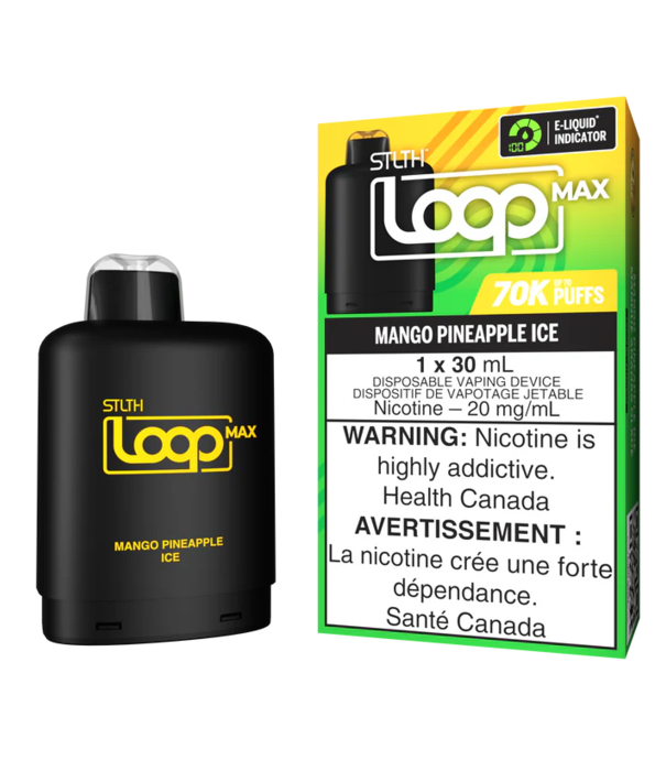 STLTH Mango Pineapple Ice STLTH Loop Max 70k Disposable Vape Pod