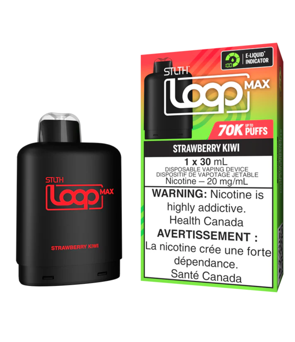 STLTH Strawberry Kiwi STLTH Loop Max 70k Disposable Vape Pod