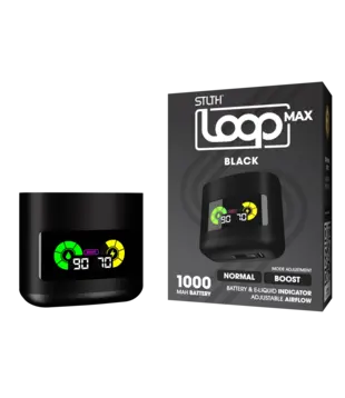 Black STLTH Loop Max 1000mah Rechargeable Battery