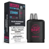 Blue Raspberry Cherry Flavour Beast Level X Boost G2 25000 Disposable Vape Pod