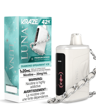 Diamond Spearmint Ice Kraze Luna 42k Rechargeable Disposable