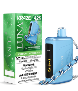 Kiwi Pear Cactus G Ice Kraze Luna 42k Rechargeable Disposable