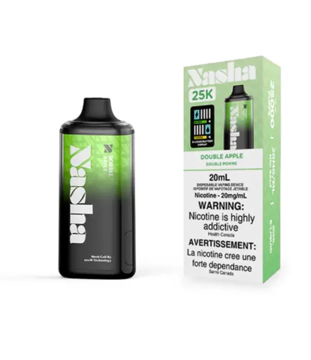 Boosted Double Apple Nasha 25k Rechargeable Disposable