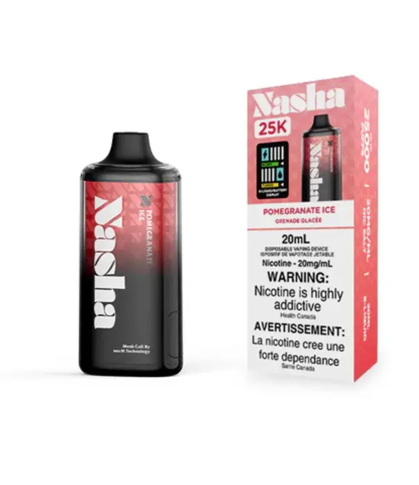 Boosted Pomegranate Ice Nasha 25k Rechargeable Disposable