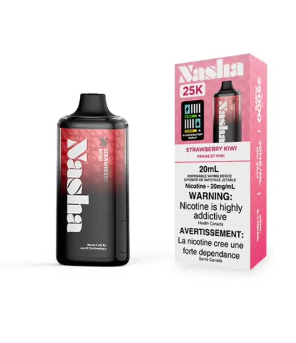Boosted Strawberry Kiwi Nasha 25k Rechargeable Disposable