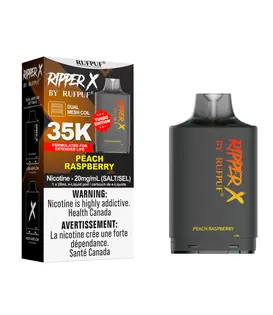 Peach Raspberry Ripper X by RUFPUF 35k Disposable Vape Pod