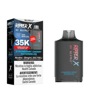 Strawberry Cherry Watermelon Ripper X by RUFPUF 50k Disposable Vape Pod