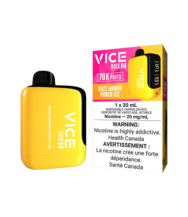 Vice Razz Mango Punch Ice Vice Box 2 70k Rechargeable Disposable