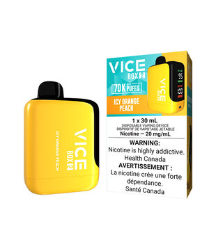 Icy Orange Peach Vice  Box 2 70k Rechargeable Disposable