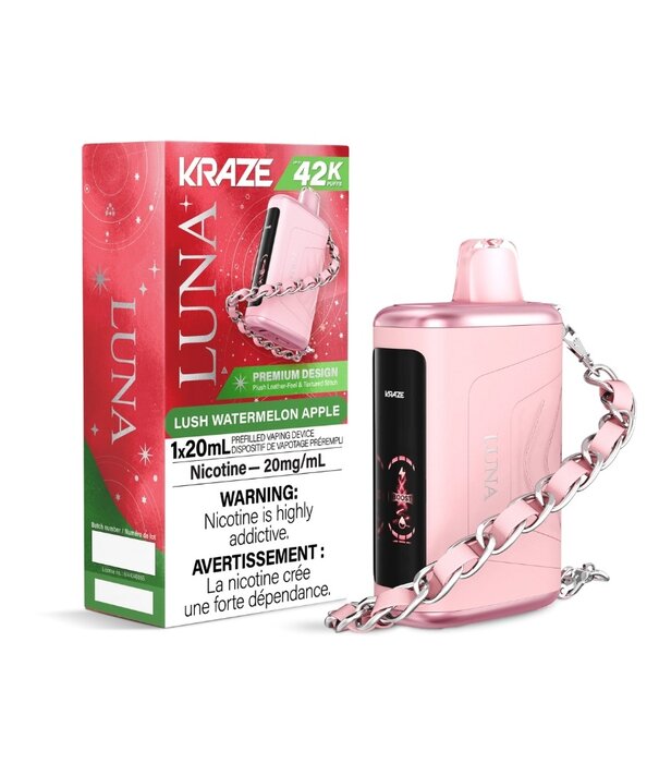 Kraze Lush Watermelon Apple Kraze Luna 42k Rechargeable Disposable
