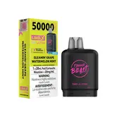 Gleamin Grape Watermelon Mint  Ice Flavour Beast Level X G2 Ultra 50k Disposable Vape Pod