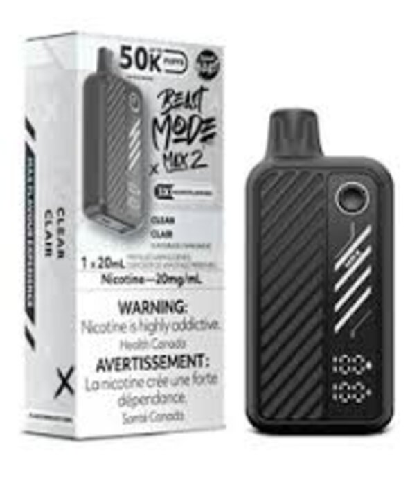 Flavour Beast Clear Flavour Beast Beast Mode Max 2 50k Rechargeable Disposable