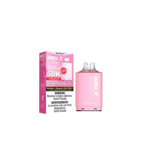 Ripper X by RUFPUF Pink Bomb Ice Ripper X by RUFPUF 50k Disposable Vape Pod