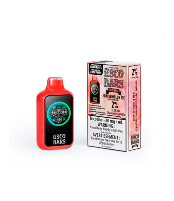Esco Bars Watermelon Ice Esco Bars 25k Rechargeable Disposable